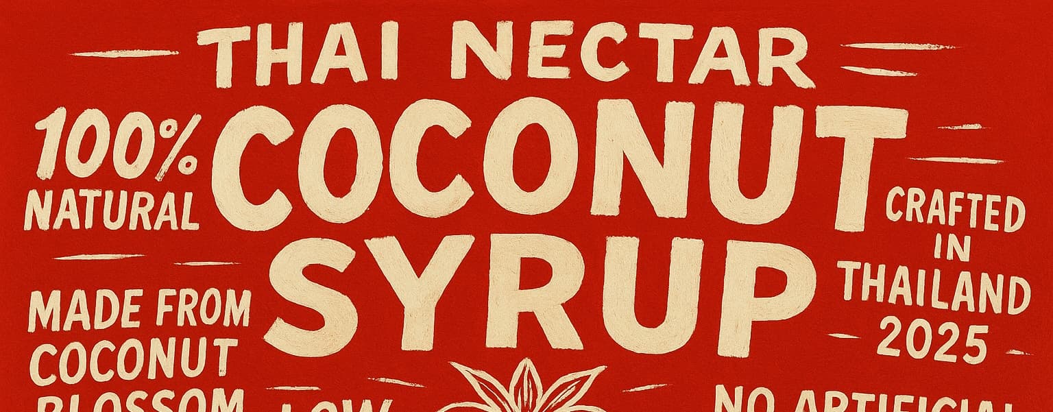 Thai Nectar Coconut Syrup Label
